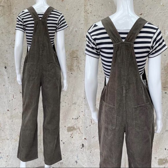 Vintage 90’s/Y2K Revolt Wide Whale Corduroy Overalls  - New - Picture 2 of 4